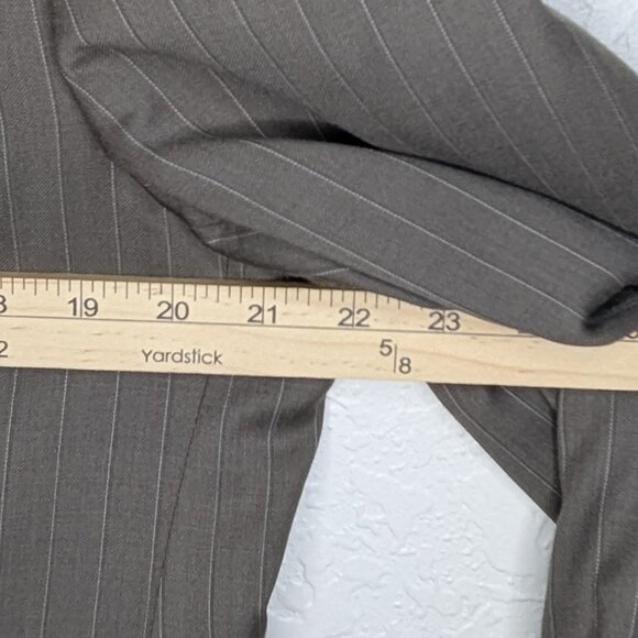 Stafford* Men's‎ Brown Wool Pinstripe Suit~ Size Blazer Jacket 40S /Pants 32x30 - Picture 6 of 16